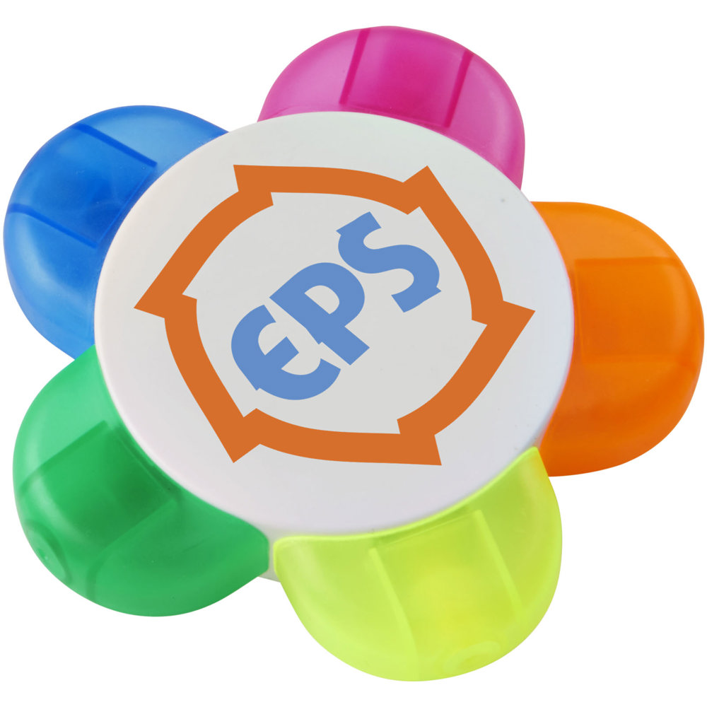 Bloemvormige markeerstiftenset