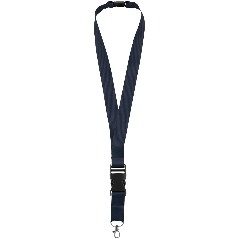 Yogi lanyard met afneembare gesp en veiligheidssluiting - Marineblauw