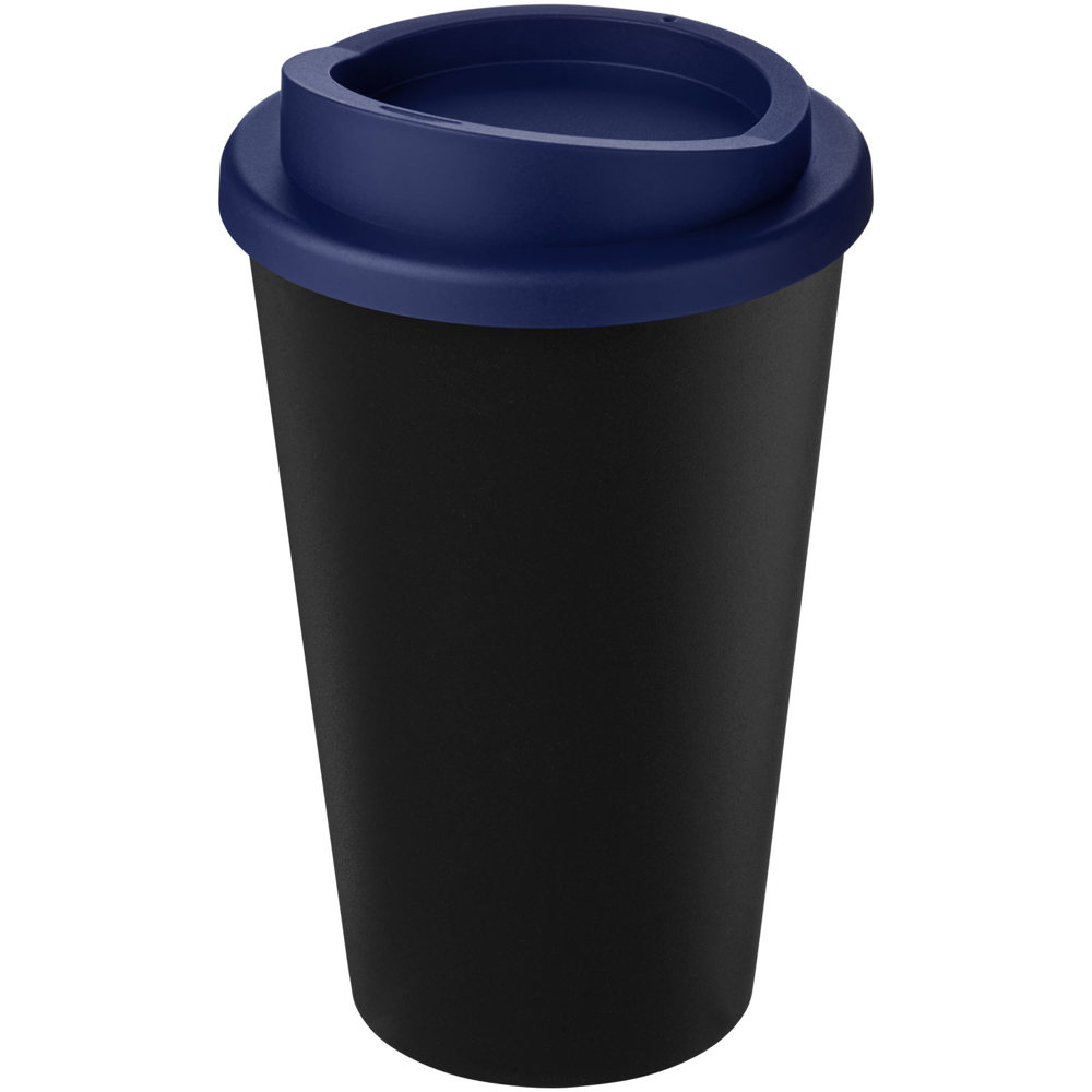 Americano® Eco 350 ml gerecyclede drinkbeker - Zwart, Blauw