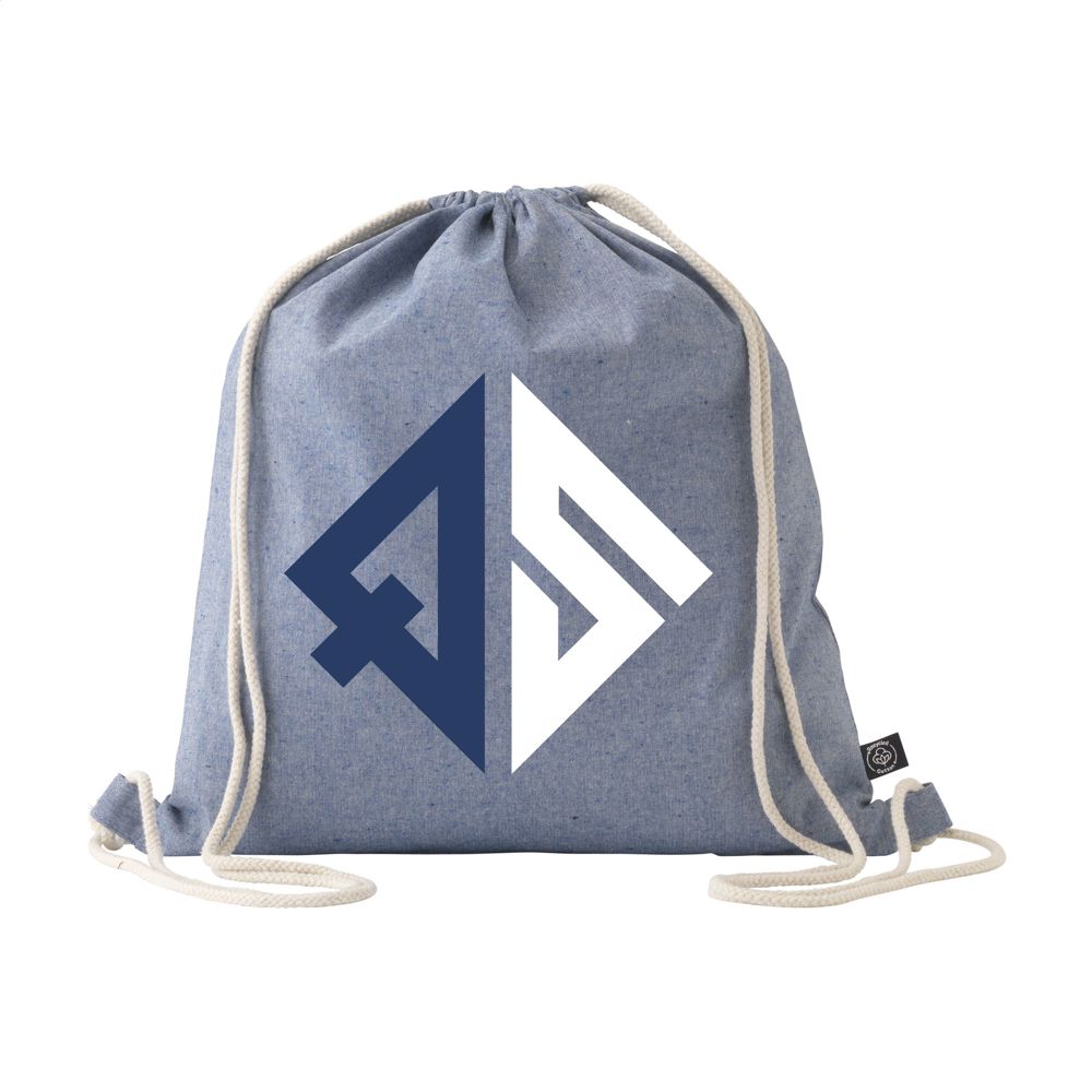 GRS Recycled Cotton PromoBag (180 g/m²) rugzak - Blauw