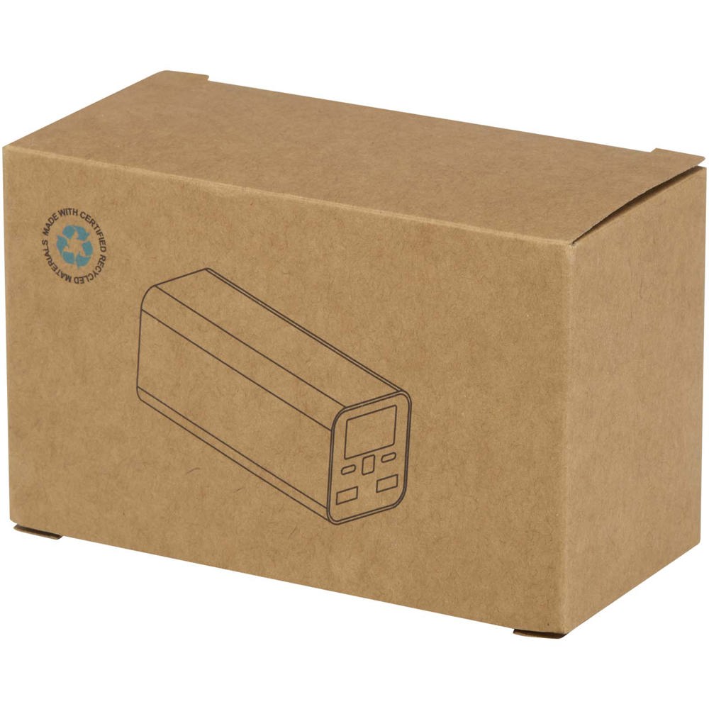 Acamar powerbank van 20.000 mAh 70 W voor laptops van gerecycled aluminium