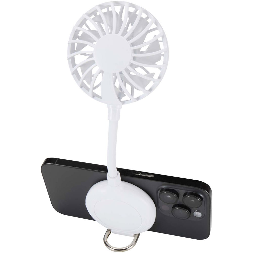 Ventio draagbare ventilator van gerecycled plastic met magneet