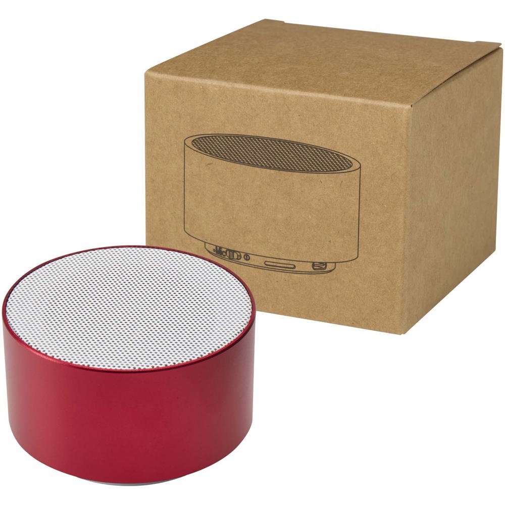 Ankaa 3W gerecycleerde aluminium draadloze Bluetooth®-speaker - Rood