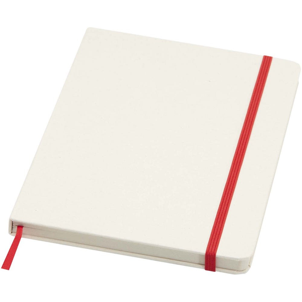 Bass A5 gerecycled notitieboek met gelinieerde pagina's - Rood