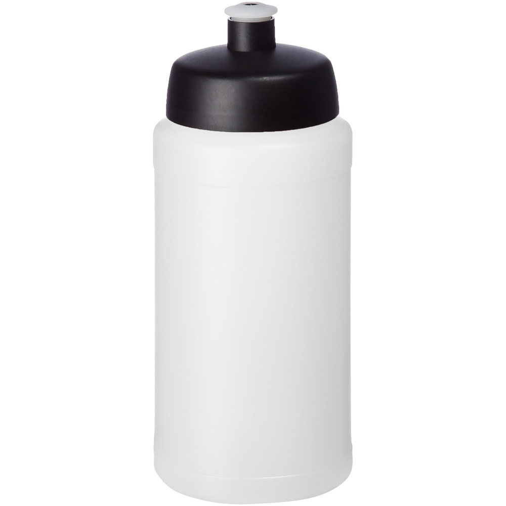 Baseline® Plus 500 ml drinkfles met sportdeksel - Transparent, Zwart