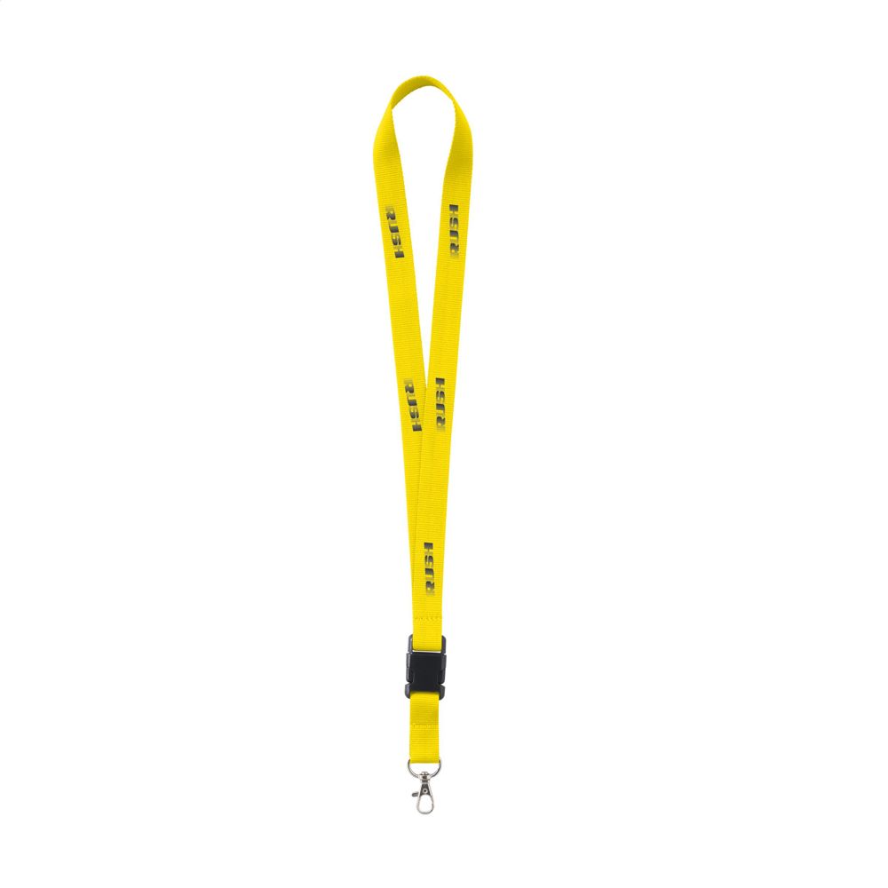 KeyCord 2 cm lanyard - Geel