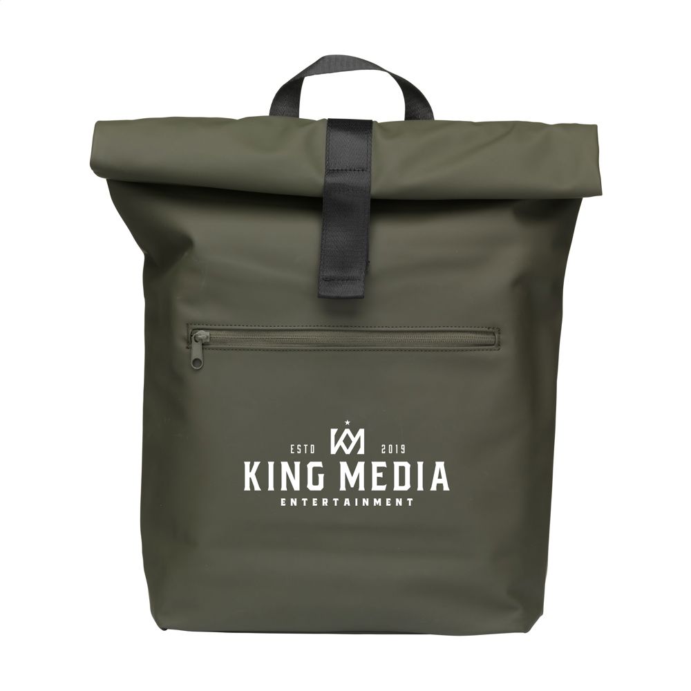 Lennon RCS Recycled Roll-Top Backpack rugzak - Donkergroen