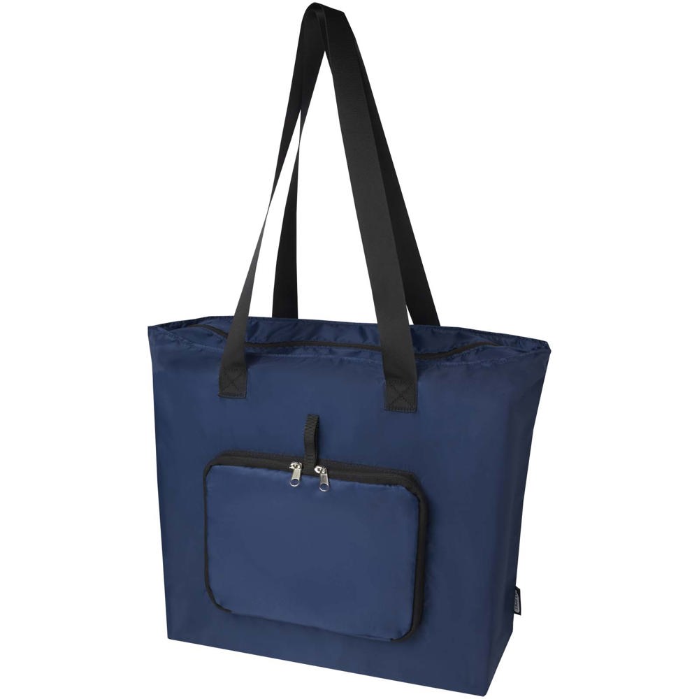EcoFold RPET opvouwbare draagtas 16 l - Marineblauw