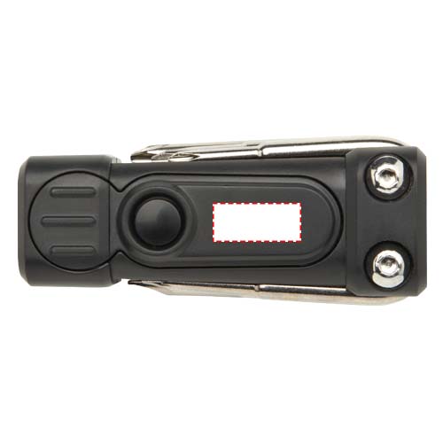 Octo 8-in-1 schroevendraaierset van RCS gerecycled plastic met zaklamp