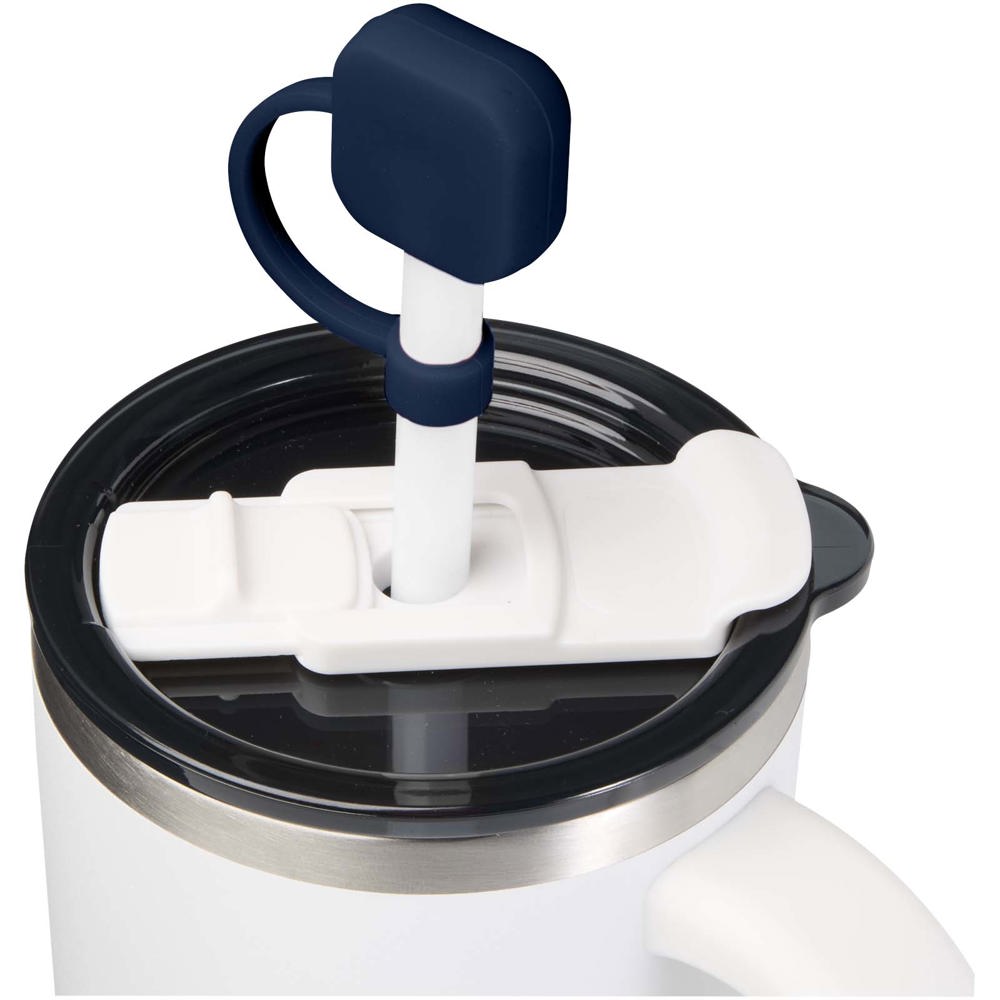 Sip deksel voor siliconen rietje - Marineblauw