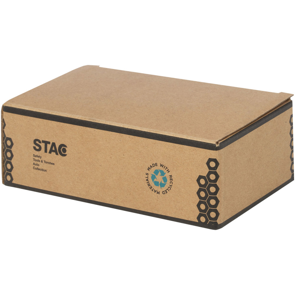 Octo 8-in-1 schroevendraaierset van RCS gerecycled plastic met zaklamp