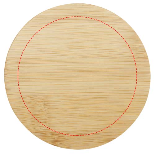 Leona 350 ml glazen beker met bamboe deksel