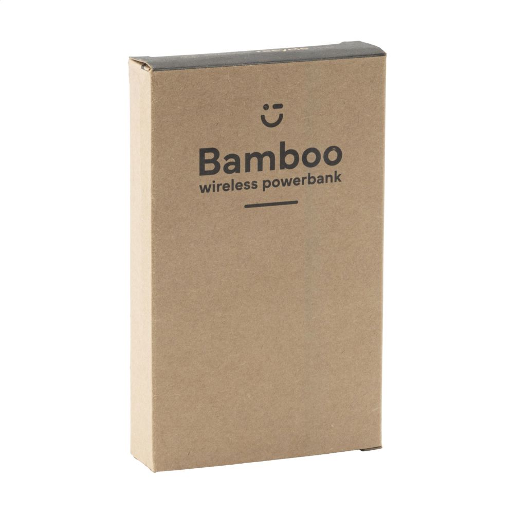 Bamboo 8000 Wireless Powerbank draadloze oplader
