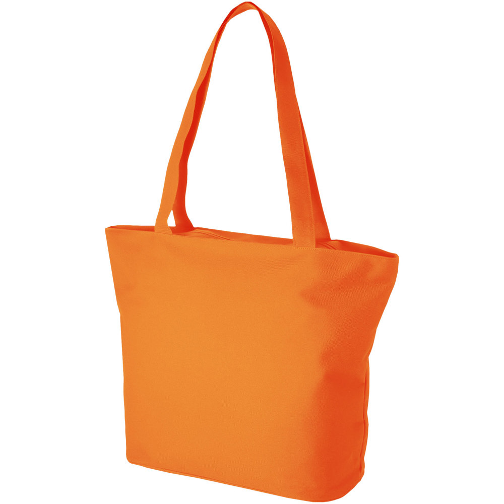 Panama polyester draagtas met rits 20L - Oranje