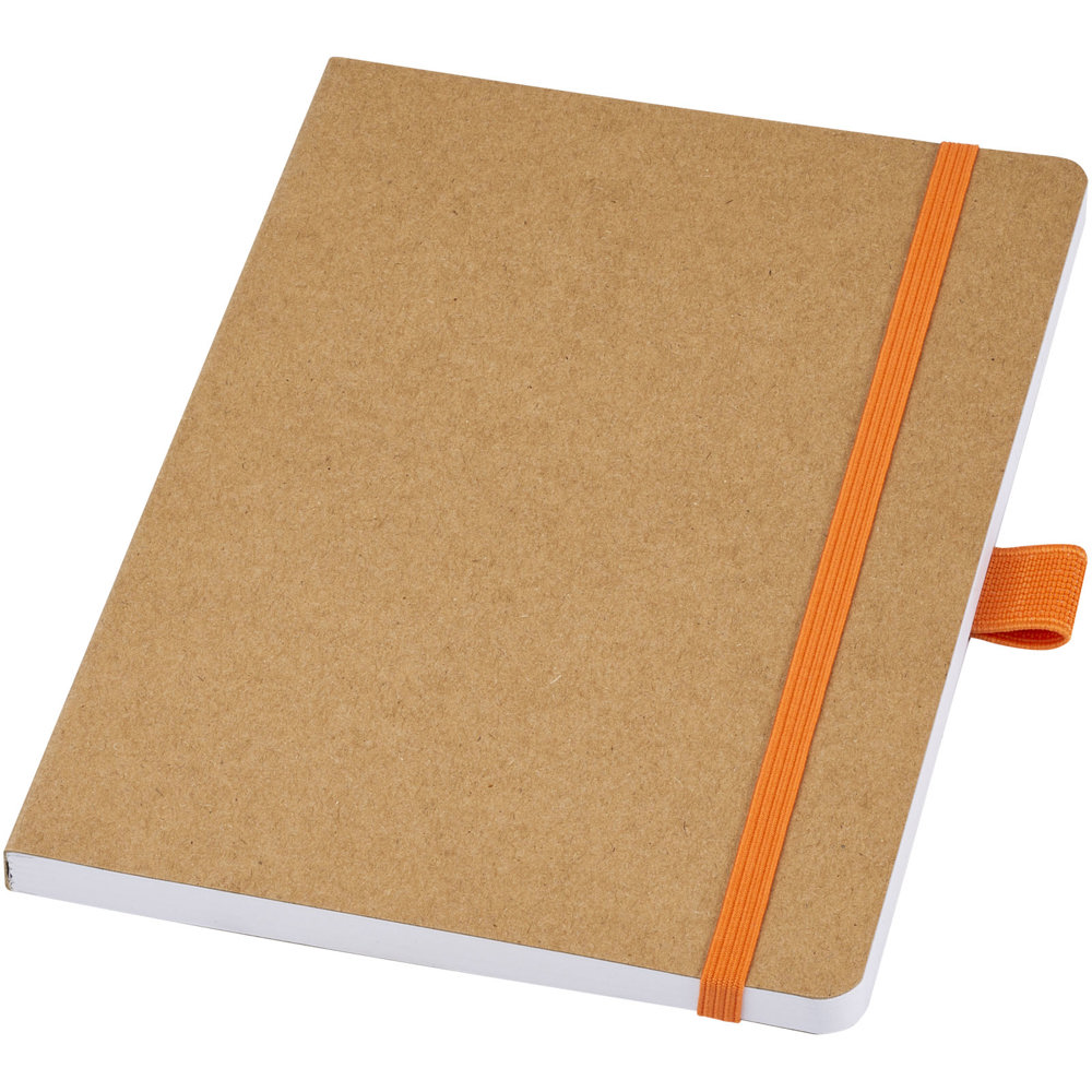 Berk notitieboek van gerecycled papier - Oranje