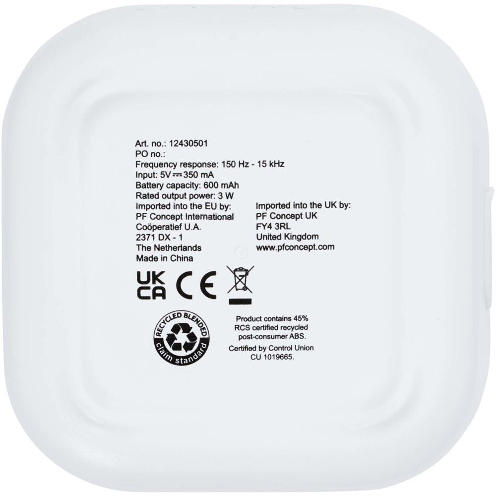 Stark 2.0 mini Bluetooth® speaker van 3 W van RCS gerecycled plastic