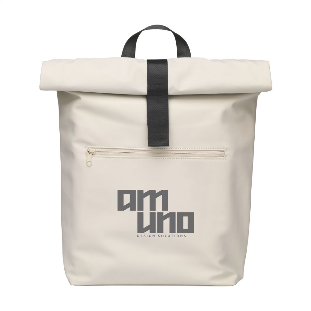 Lennon RCS Recycled Roll-Top Backpack rugzak - Beige