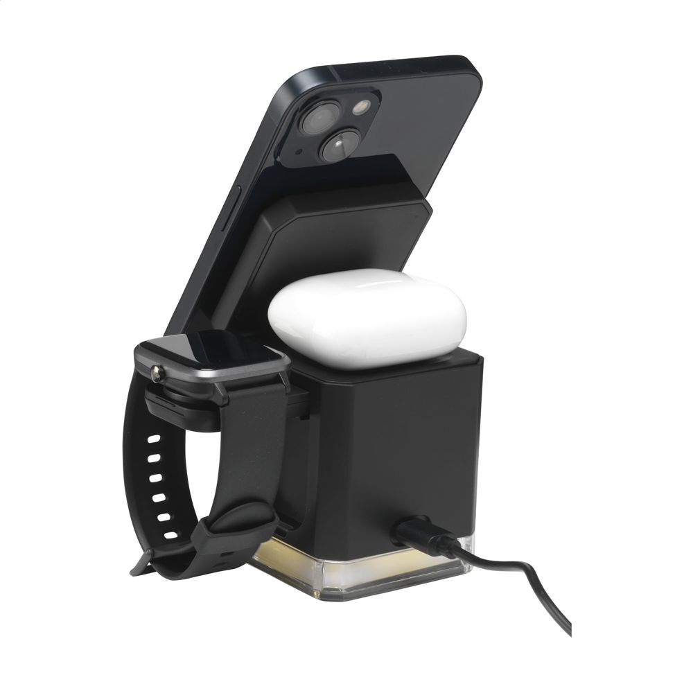 Cube Magsafe 3-in-1 RCS Recycled ABS Charging Stand