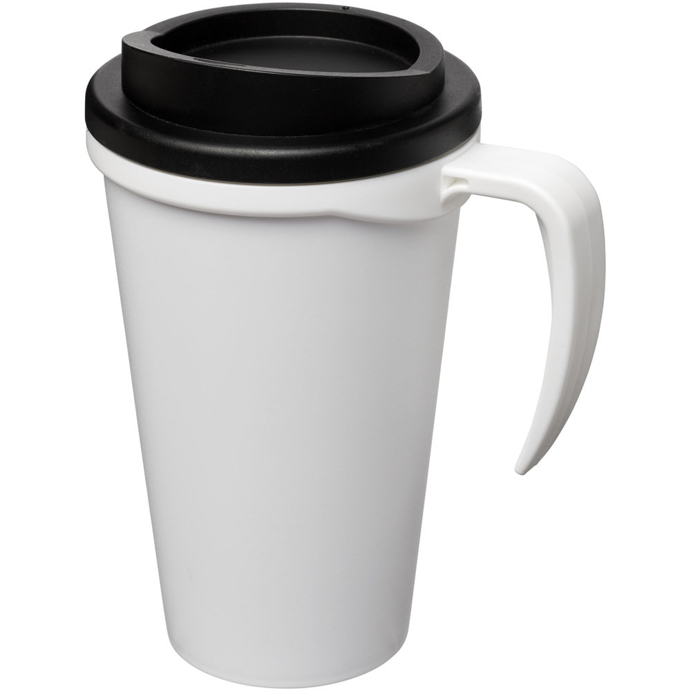 Americano® grande 350 ml geïsoleerde beker - Wit, Zwart