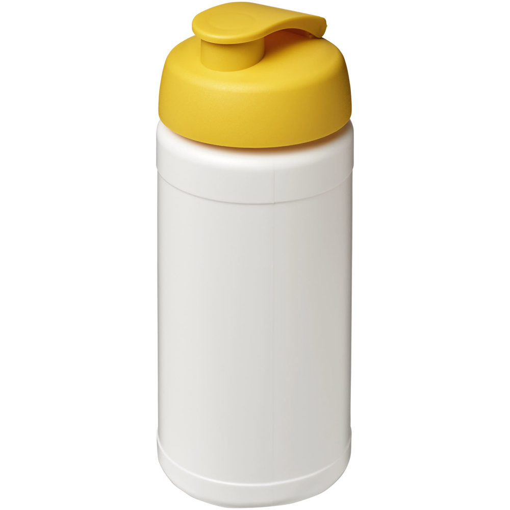 Baseline® Plus 500 ml sportfles met flipcapdeksel - Wit, Geel