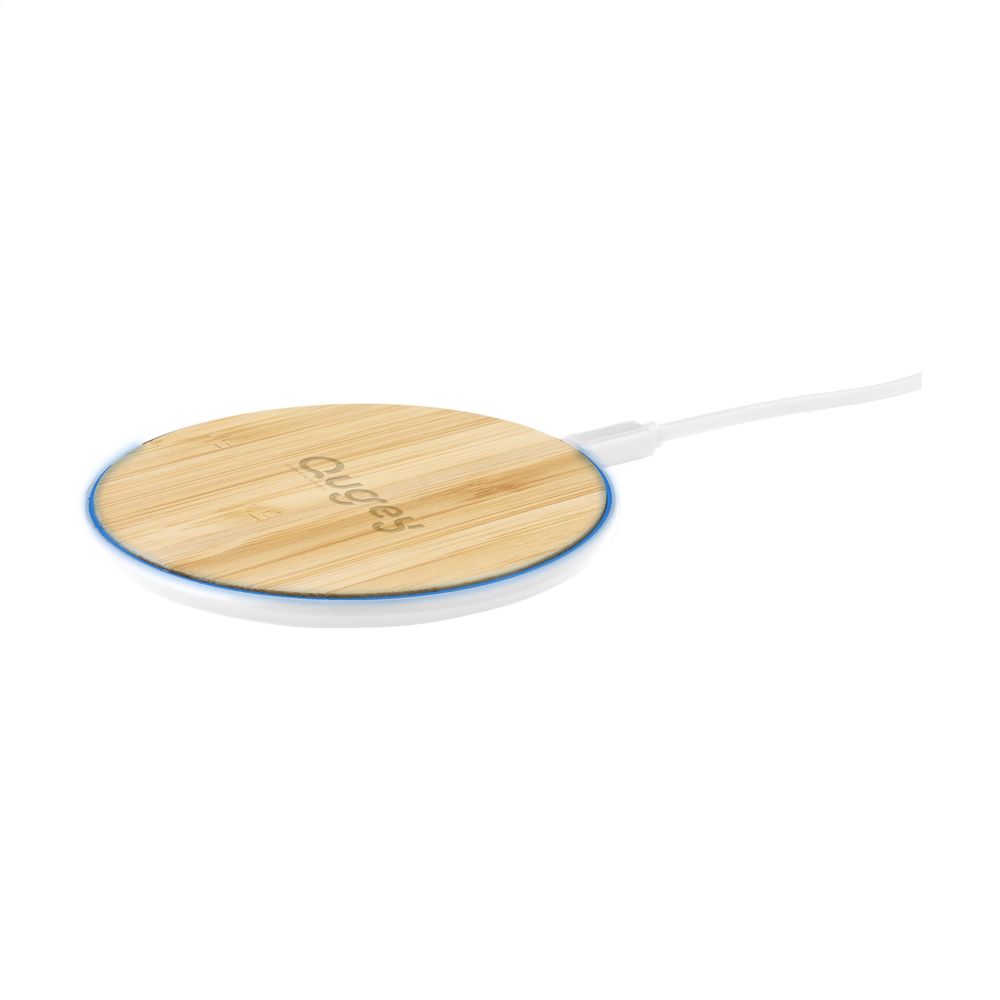 Bamboo 10W Wireless Charger draadloze snellader - Wit
