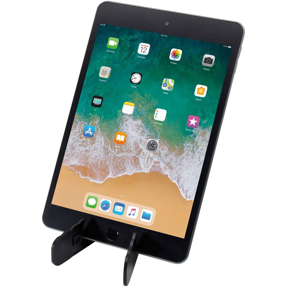 Buna opvouwbare standaard voor tablet en telefoon van gerecycled plastic