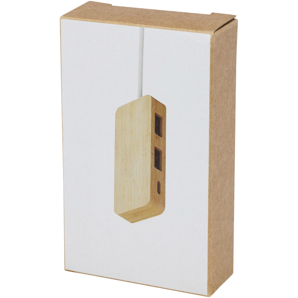 Tapas USB hub van bamboe