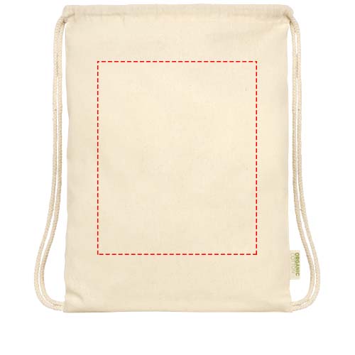 Odisha 100 g/m² OCS biologisch katoenen trekkoordtas 5L