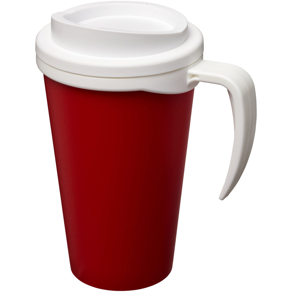 Americano® grande 350 ml geïsoleerde beker - Rood, Wit