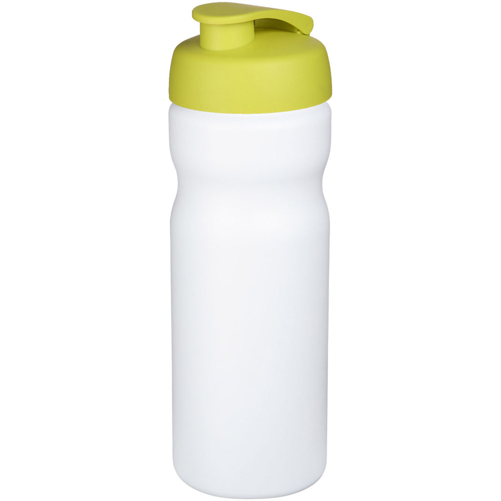 Baseline® Plus 650 ml sportfles met kanteldeksel - Wit, Lime