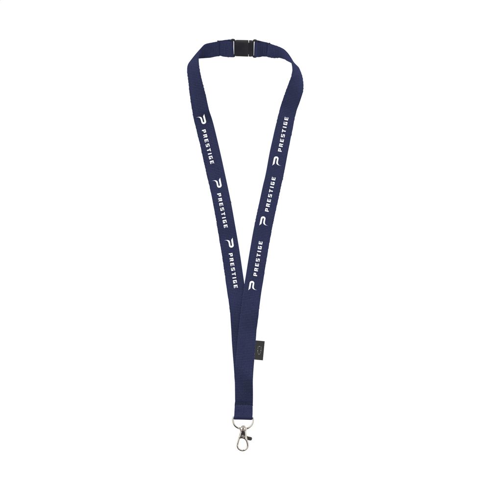 Lanyard Safety GRS RPET 2 cm keycord - navy