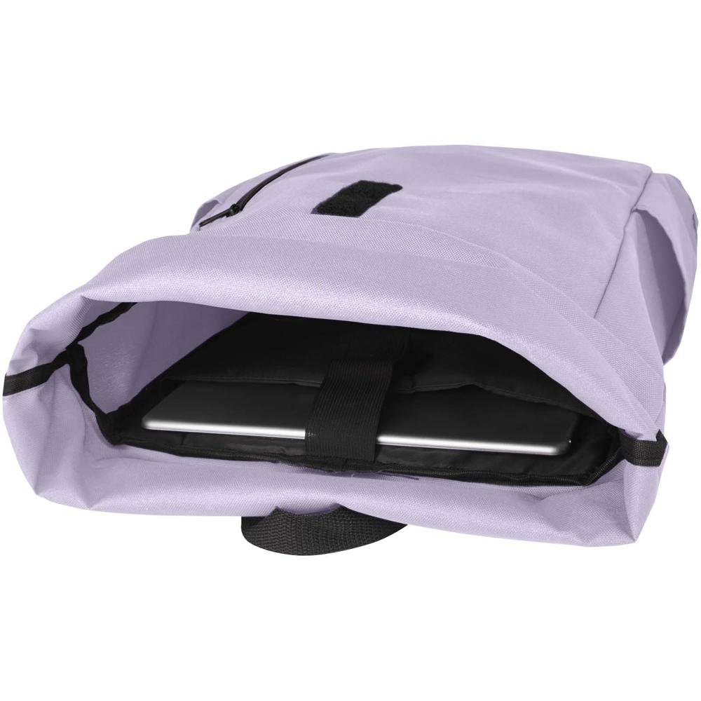 Byron 15,6" rugzak van GRS RPET met opgerolde bovenkant 18 L