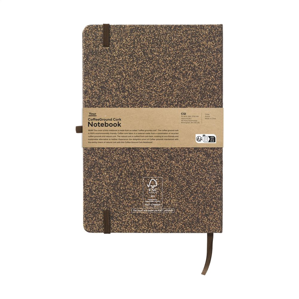 CoffeeGround Cork Notebook A5