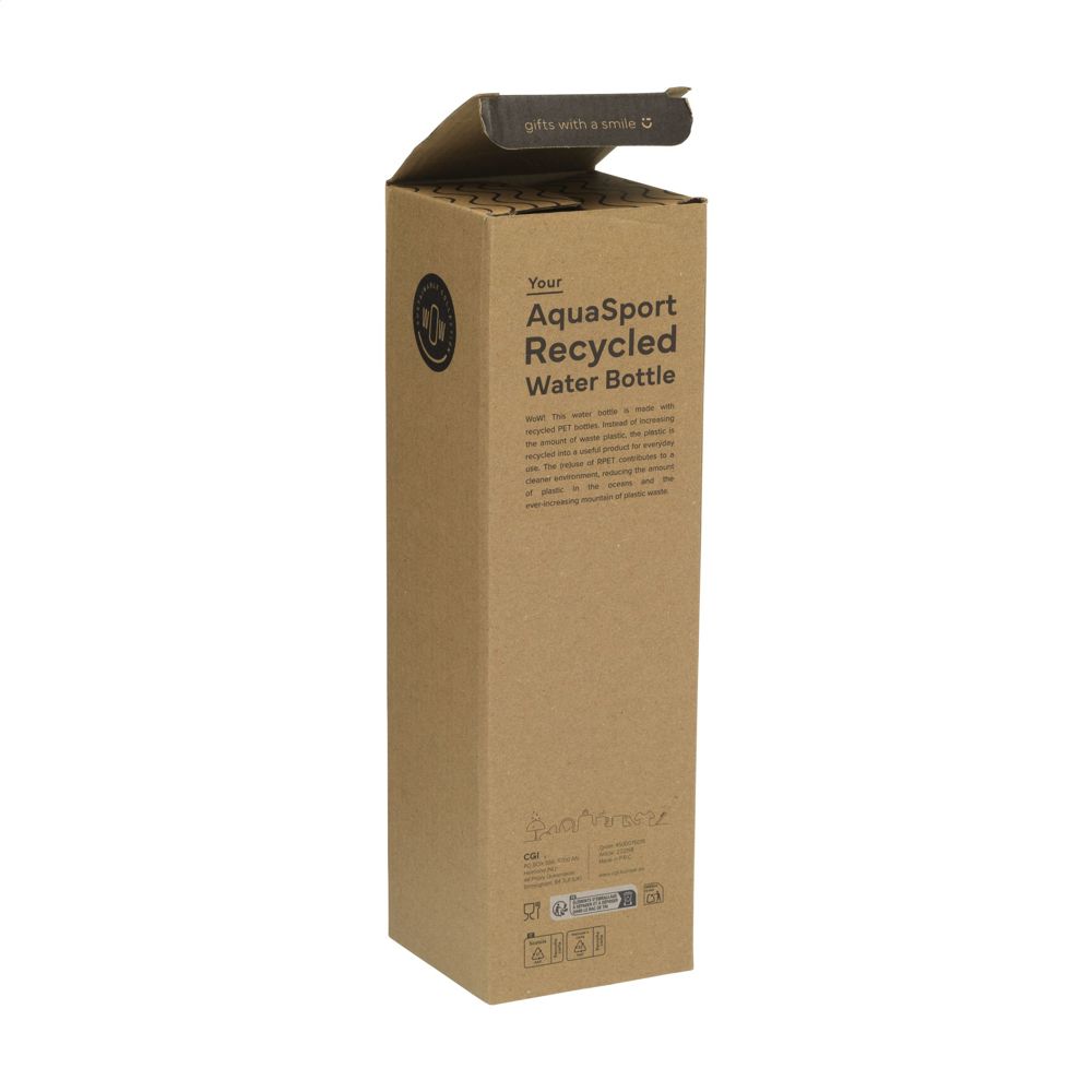AquaSport RCS Recycled Water Bottle 1 L
