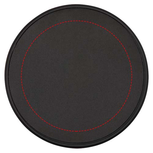 Alcor opvouwbare magnetische telefoonstandaard van gerecycled plastic met bamboedetails