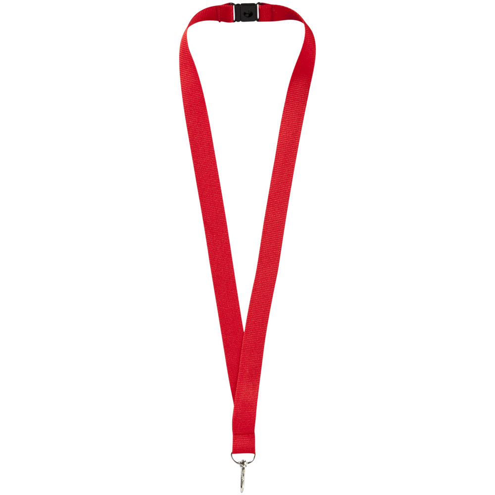 Lago lanyard met veiligheidssluiting - Rood
