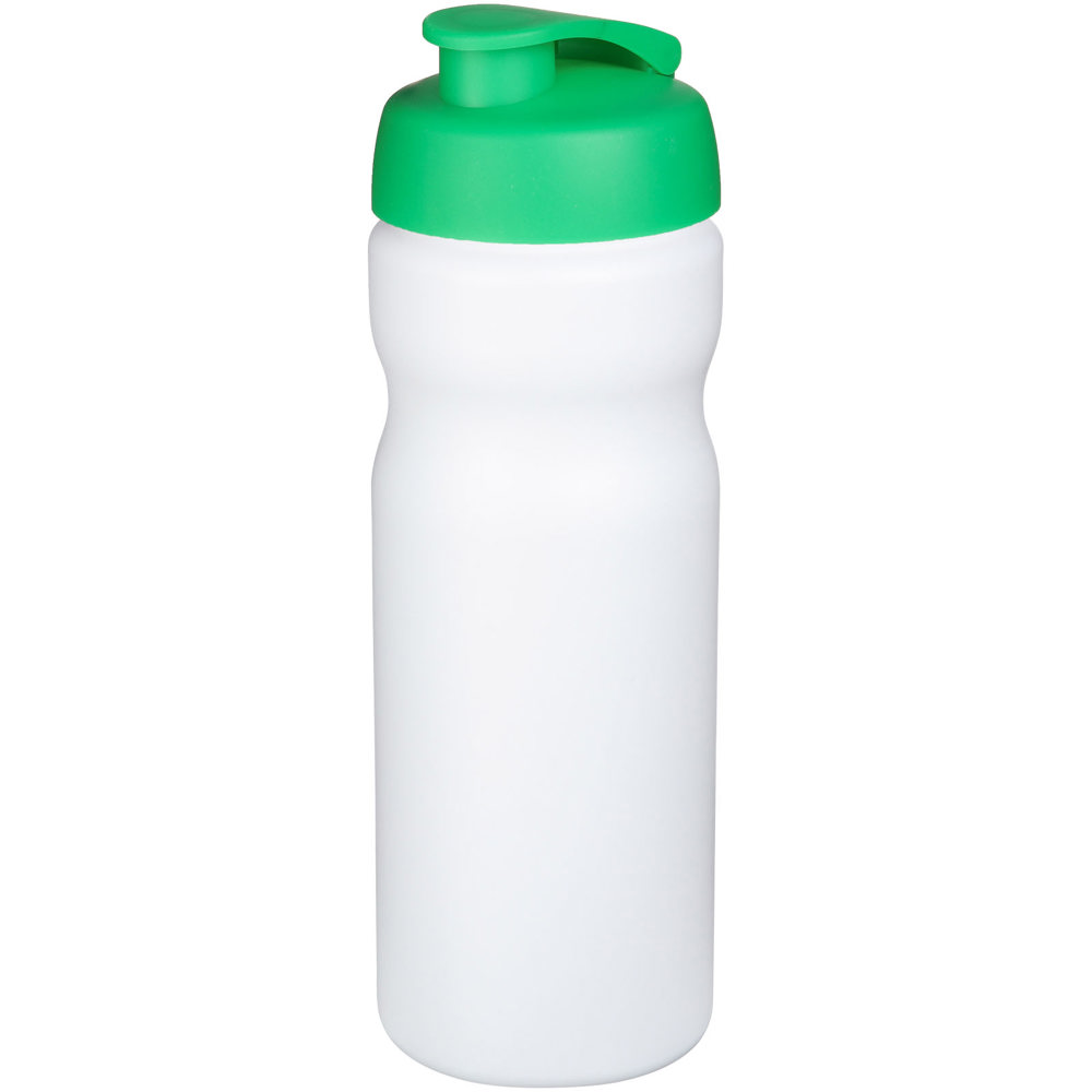 Baseline® Plus 650 ml sportfles met kanteldeksel - Wit, Groen