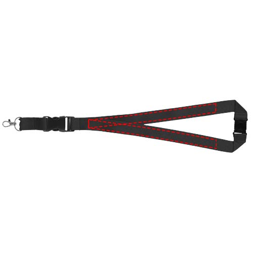 Yogi lanyard met afneembare gesp en veiligheidssluiting