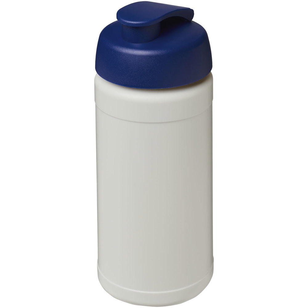 Baseline 500 ml gerecyclede drinkfles met klapdeksel - Natuur, Blauw