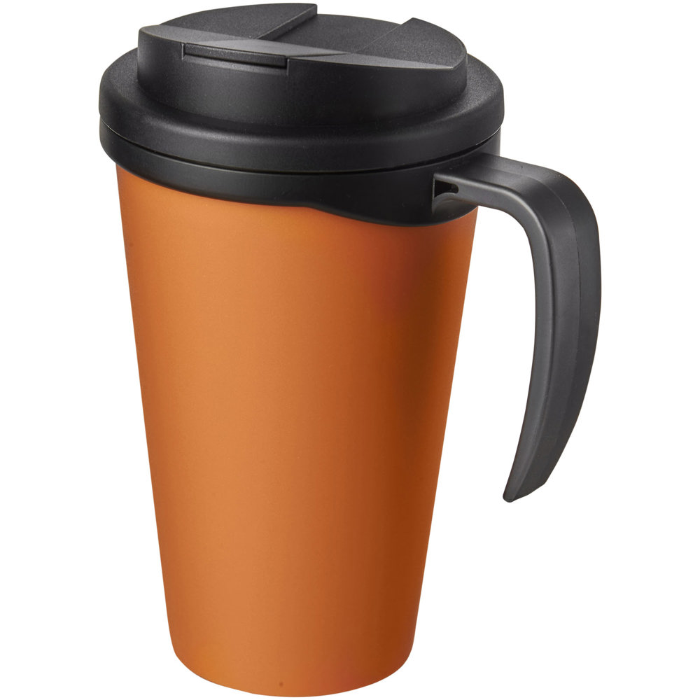 Americano® Grande 350 ml geïsoleerde beker - Oranje, Zwart