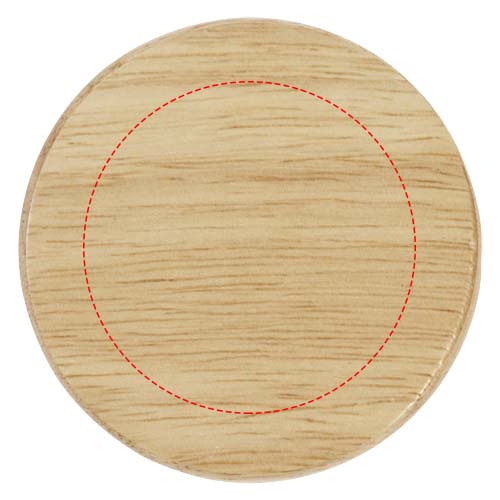 Scoll houten onderzetter met flesopener