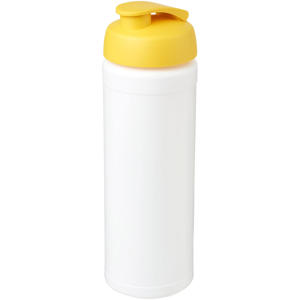 Baseline® Plus grip 750 ml sportfles met flipcapdeksel - Wit, Geel