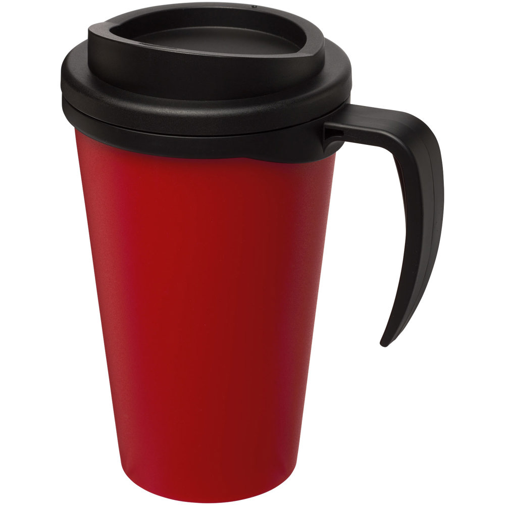 Americano® grande 350 ml geïsoleerde beker - Rood, Zwart