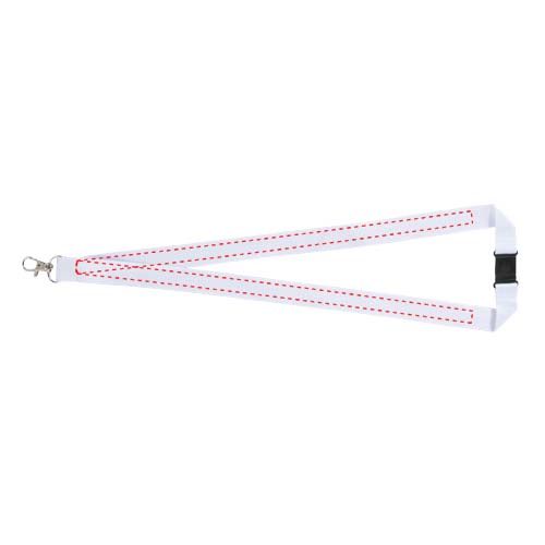 Lago lanyard met veiligheidssluiting