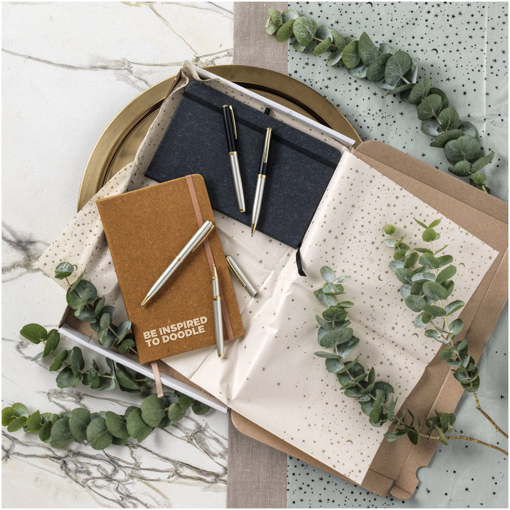 Atlana lederen notitieboek in A5 formaat