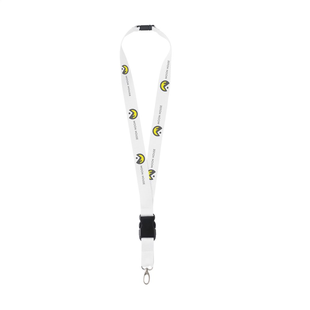 KeyCordSafety 2,4 cm lanyard - Wit