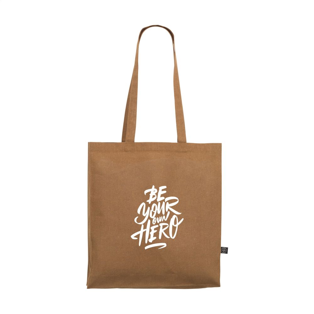 Colour Square Bag GRS Recycled Cotton (150 g/m²) tas - Bruin