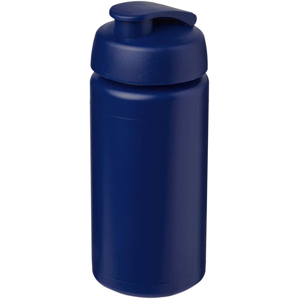 Baseline® Plus grip 500 ml sportfles met flipcapdeksel - Blauw