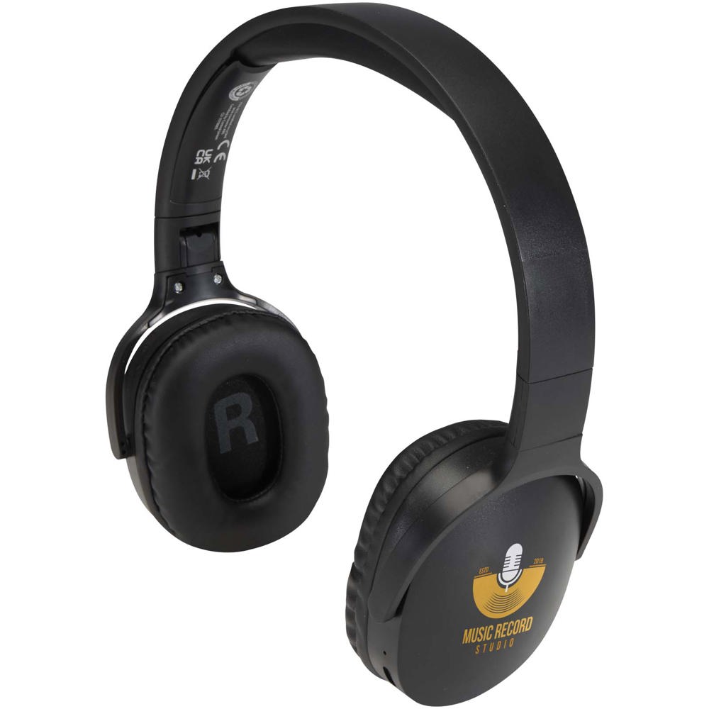 Ancha gerecycleerde plastic draadloze Bluetooth®-hoofdtelefoon over-ear