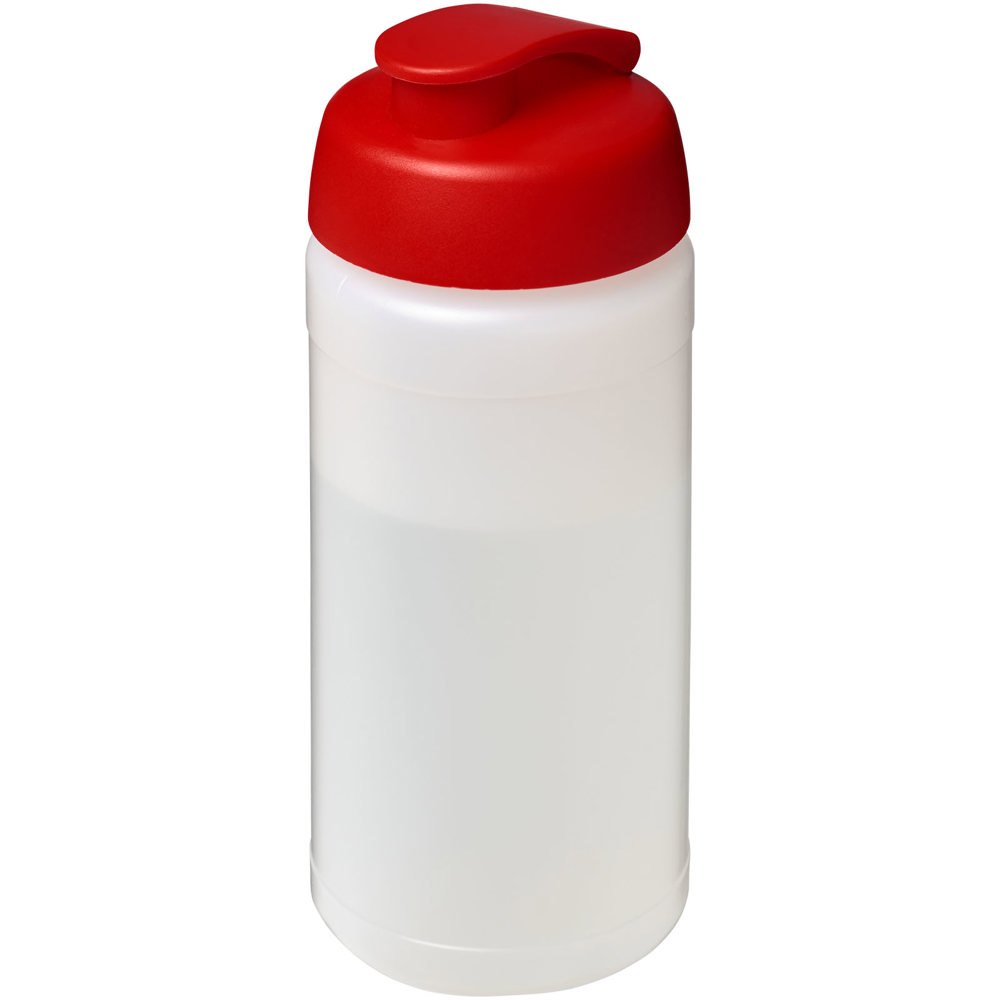 Baseline® Plus 500 ml sportfles met flipcapdeksel - Transparent, Rood